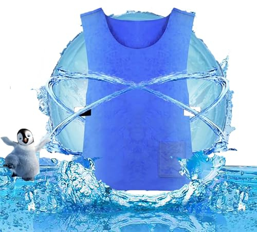 Gilet rinfrescante per uomini e donne, regolabile, per sport, pesca, ciclismo, corsa, moto, giardinaggio, cucina, tessuto a rete traspirante per evitare surriscaldamento e colpi di calore