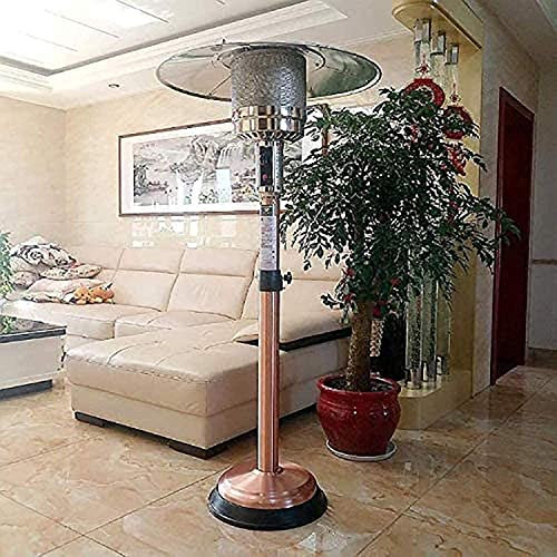 Radiateurs De Terrasse Chauffage Extérieur De Terrasse 13 KW, Chauffage Au Gaz Au Sol En Acier Inoxydable, Protection De Sécurité, Hauteur Réglable De 1,4 À 2 M, Utilisation Commerciale En Extérieur O
