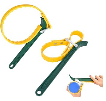 Thsakzo Llave de banda de 9-12 pulgadas, llave de filtro de aceite, herramienta universal de filtro de aceite