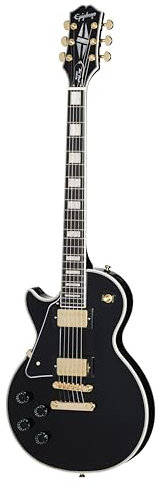 Epiphone Les Paul Custom Lefthand Ebony - Single Cut E-Gitarre