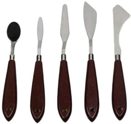Lot de 5 spatules de peinture - Grattoir - Accessoires - Grattoir à mélanger