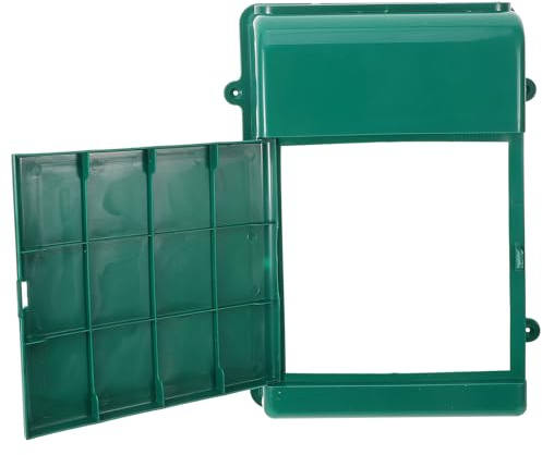 Anneome Cassetta Posta da Parete in Plastica Verde, e Montaggio a Muro, per Casa e Decorazione, Stile Semplice e Moderno