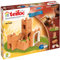 Teifoc TEI 3500 Steinbaukasten - Ziegelburg zum Mauern, Bastelset für Kinder ab 6 Jahren, Geschenk für Mädchen und Jungen, Modellbau Montessori Spielzeug