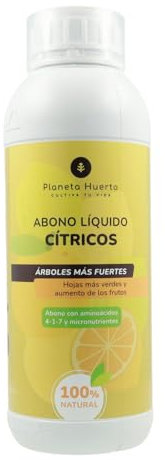 PLANETA HUERTO | Abono Líquido Cítricos - 1 l | Solución Orgánica para el Cuidado Integral de Cítricos