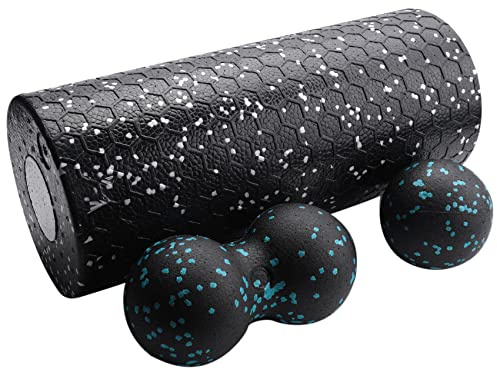 Booso Foam Roller Set High Density Massage Roller Ball for Neck Back Muscles Deep Tissue Massage