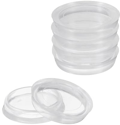 sourcing map 8 Pcs Round Furniture Caster Cups, 1-7/16 Plastic Furniture Pads Floor Protectors for Carpet Floors