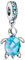 SURALIN 1 Stück Charms Anhänger Anhänger aus Schildkrötenperlen Charm Perlen für Europäische Armbänder Halskette Schmuck Geschenke Armbänder für Damen und Mädchen-Himmelblau