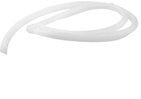 Striscia di ricambio in gomma per porte del bagno e doccia, 2 m, 612 mm, adatta per fondo in vetro per evitare perdite d'acqua e penetrazione del vento (10 mm)