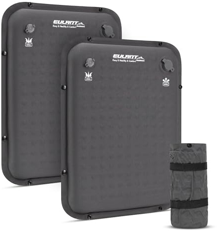 EULANT Cojín de Asiento Autoinflable para Exteriores, Cojines Inflables de Esponja Gruesa para Estadio, Almohadillas de Espuma para Futbol/Concierto/Viaje/Camping/Avión/Coches/Silla de Oficina/Pesca
