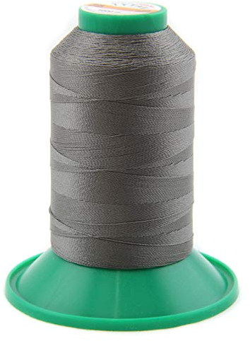 NTS Nähtechnik 1000m Nähgarn, Ledergarn 60, Farbauswahl, Filament Garn für Leder (Grau)