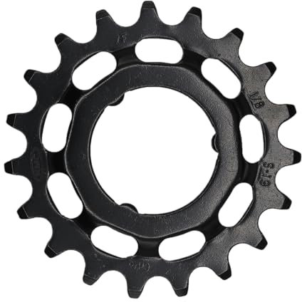 Kettenblatt, KMC Ritzel, 1/2 x 1/8, E-Bike, Shimano, Schaltungsnaben, 19 Zähne, CrMo, schwarz