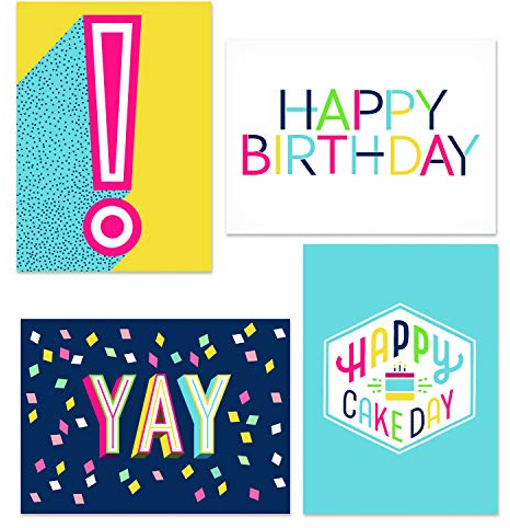 Hallmark Birthday Cards Assortment, Happy Cake Day (48 Cards with Envelopes)