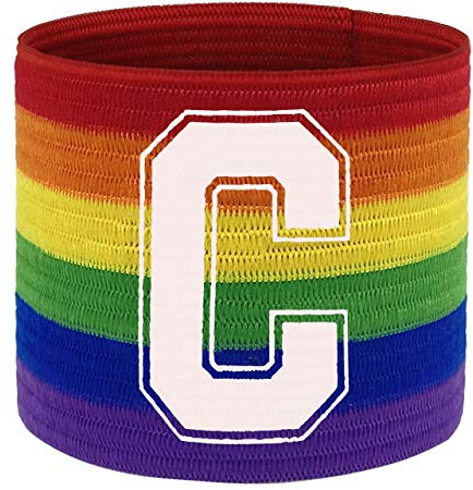 55 Sport Fußball Kapitänsbinde - Junior - Regenbogenfarben