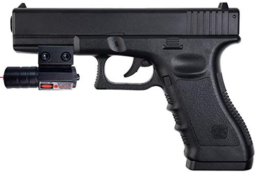 MK1 Stinger G17 LÁSER | Pack Pistola de CO2 con láser Tipo G17 - Arma de Aire comprimido (CO2) y balines BB's de Acero Calibre 4,5mm + láser