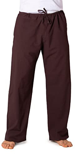 PANASIAM Cloth Trousers, Dark Brown, L