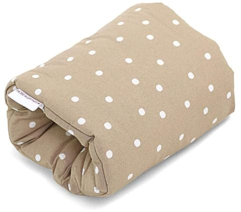 HOBEA-Germany Mini Almohada de Lactancia pequeña Almohada de Lactancia de Viaje en Diferentes diseños (Puntos Beige)