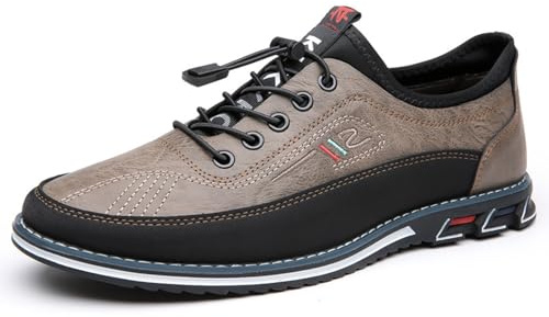 Zapatos de vestir de negocios para hombres, zapatos casuales para hombres de gran tamaño, zapatos de vestir negros de cuero premium antideslizantes para hombres, zapatillas de deporte formales Derby (