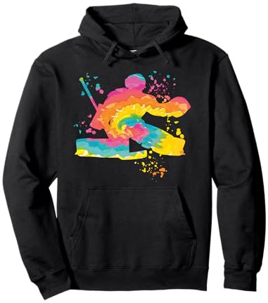 Giocatore di hockey su ghiaccio Colorato Ragazzi Hockey su ghiaccio Felpa con Cappuccio