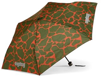 ergobag Ombrello da cartella per bambini, ultraleggero e piccolo con tasca, Ø90 cm Fire DragonBear - Arancione