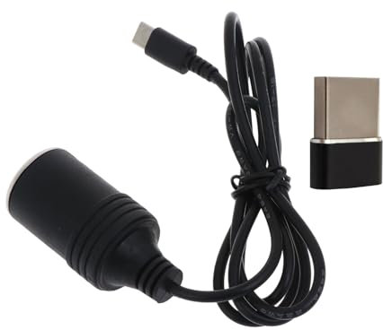 Gissroys USB till 12 V DC adapter USB typ C hane till 12 V bil cigaretter tändare uttag hona strömomvandlare spänningar omvandlare