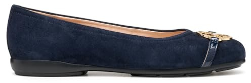 Geox Donna D ANNYTAH Ballet Flat, Blu, 39,5 EU, Blu, 39.5 EU