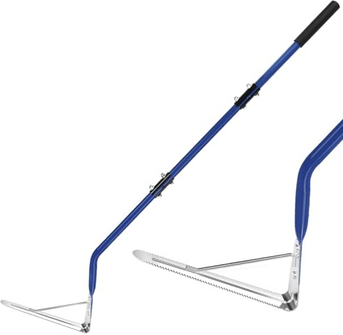 YOWPSY 41in Grass Whip with Double-Edged Stainless Steel Blade, Manual Weed Whacker, Swing Blade Grass Cutter & Weed Sling Blade for Tall Grass and Overgrown Weeds, Stainless Steel Reinforcement Bar.