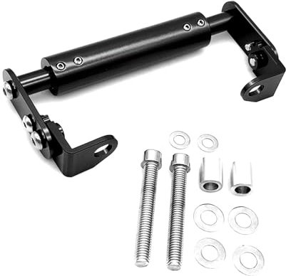 Support Denavigation Support De Navigation GPS pour Téléphone De Moto 22mm Barre D'extension pour Petit Déplacement Universel Tout-Terrain Support GPS Moto Navigation(Black)