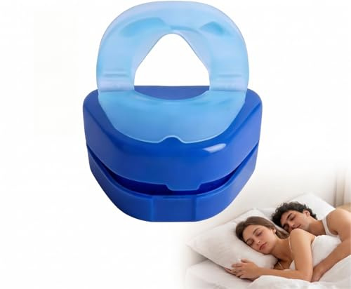 ZEDAOTC Dispositivo Bite Antirussamento Rinovax Anti Russamento, Supporto per Ridurre il Russare, Dispositivo Anti Russamento Notturno, Migliorare il Sonno, per Uomo e Donna (Blu-1)