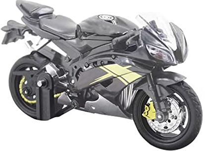 Jiawu Motorcykelleksaksmodell, Skala 1:18 Legeringsmaterial Pedagogisk Motorcykelleksak, Legering för Barn Motorcykelmodell med Displayställ för Inredning i Sovrummet Hemmakontor