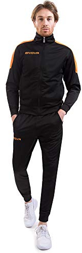 GIVOVA TUTA REVOLUTION FLUO TRIACETATO NERO/ARANCIO FLUO