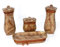 Juego DE TOCADOR - Accesorios auxiliares de Ceramica para el tocador Decorativo Vintage - 4 Piezas- Regalo Barato