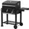 Laneetal Holzkohlegrill, Griller Outdoor mit Deckel, Grillwagen mit Rädern, Kohlegrill mit Grillrosten, Gartengrill aus Metall, für Outdoor Camping Garten, Schwarz