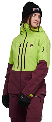 Black Diamond W Recon Lt Stretch Shell Colorblock, Damen Anoraks, Größe S - Farbe Aloe - BlackBerry
