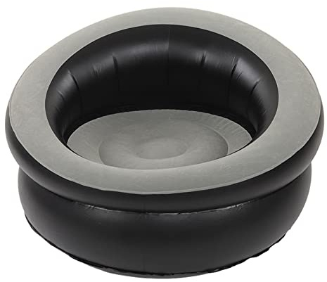 TOWEBOORY Sofá Inflable, Sillón Hinchable Sofá Hinchable Sofá de Aire Silla de Sofá Perezoso Inflable al Aire Libre para Sala de Estar, Dormitorio, Sala de Lectura, Oficina, Balcón y Viajes (Gris)