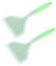 2Pcs Silicone Tamagoyaki Spatula,Tamagoyaki Spatula Shovel Turner Nonstick Fried Shovel Fish Spatula Silicone Cooking Spatula for Tamagoyaki Pizza Steak (Green)