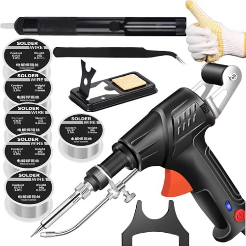 Ayyecoeeye Pistolet à Souder 3 en 1 Laser Portable Chauffé Interne Industriel Laser Pas Cher Outil pour Élimination de la Rouille Découpe et Soudage avec Six volumes de Fil de Rechange (Noir)