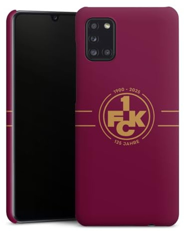 Premium Case kompatibel mit Samsung Galaxy A31 Smartphone Handyhülle Schutzhülle matt 1. FC Kaiserslautern Offizielles Lizenzprodukt 125 Jahre