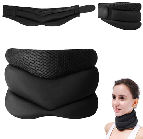 Evadollina Estirador de Cuello, Almohada Cervical Anti-Ronquidos, Collarín, Soporte de Cuello, Regalos Navideños