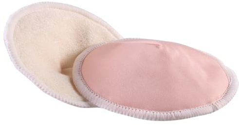 TINEASUR 14 Pcs Washable Bowl Shaped Anti-galactorrhea Pads with 3 Layers Bamboo Fiber Thickening Nursing Bra Pads for Women Lactating Mothers Outdoor Use