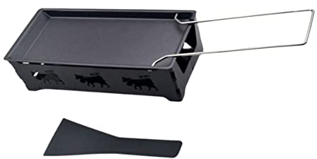 BESTonZON 1 Juego Parrilla Raclette Mini Fundidor De Queso Raclette Sandwichera a La Parrilla Sartén De Queso a La Parrilla Mini Sarten Para Derretir Queso Mini Raclette Comedor Granito