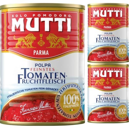 Mutti Polpa Feinstes Tomaten Fruchtfleisch 400 gramm x 3 STÜCK