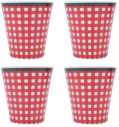 Nikou 4pcs/set imitation de porcelana bebida taza de tazas Melamine Cup para la escuela de estudiantes en casa