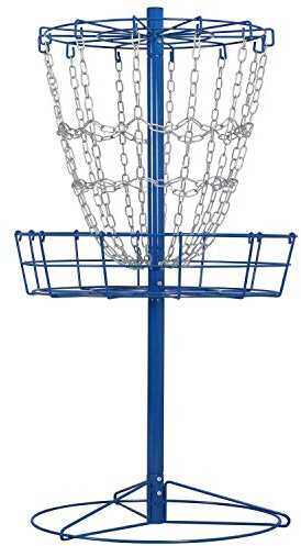 Yaheetech Portable Disc Golf Basket Target Disc Sports 12-Chain Practice Disc Golf Target Steel Hole Disc Golf Goals Catcher Indoor & Outdoor, Blue