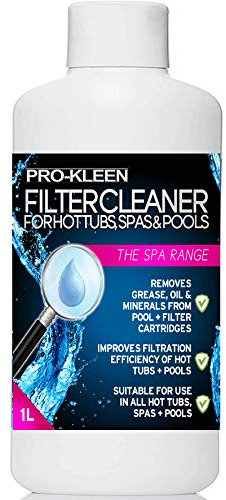 1L of Pro-Kleen Hot Tub, Pool & Spa Filter Cartridge Cleaner - Improves Efficiency of Filter - Suitable for all Hot Tubs, Pools & Spas - Deeply Cleans and Removes Oils, Grease and Minerals