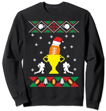 American Football Ugly Christmas Sweater US Sports Fan Sweatshirt