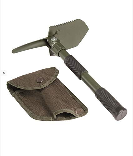 RaceFlag Mini Pelle US Pliable Acier Carbone + Etui De Ceinture