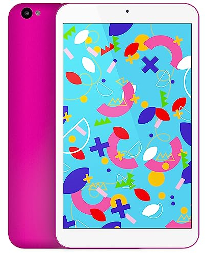SPC Gravity 3 Mini – Tablet para niños con Pantalla de 8”, Control Parental, 4GB de RAM, 64GB de Almacenamiento Interno Ampliable, 4.000 mAh de batería, USB-C, Android 12 – Color Rosa