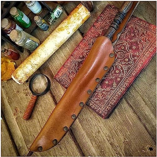 PU Leather Scabbard Holder, Medieval Warrior Samurai Leg Dagger Scabbard,Thigh Harness Sword Knife Holder Holster (C)