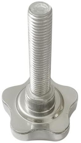 Liujiami 1Piezas M6 M8 M10 M12 Rosca Métrica Pomos de Estrella Sujeción Agarre de Pomo Acero Inoxidable Moleteado Tornillo de Pulgar Tornillos de Pomos de Mango Rosca de Apriete Cabeza Moleteada