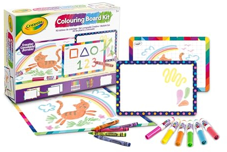 CRAYOLA - Creative Writing Board Set, Actividad educativa y Creativa Infantil con rotuladores y Ceras, a Partir de 5 años, 04-2947